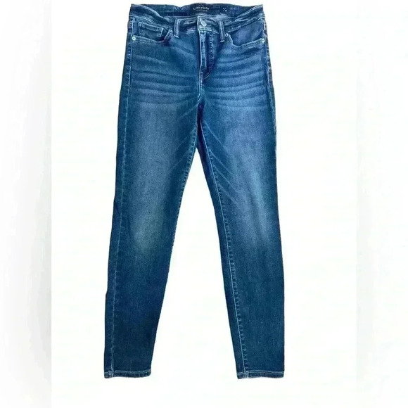 Lucky Brand Womens Ava Super Skinny Blue Denim Jeans Stretch Pants Size 6/28 - Picture 1 of 6